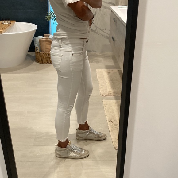 🌊EUC Free People Distressed White Ankle Fray jeans🌊 - Picture 4 of 6